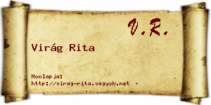 Virág Rita névjegykártya